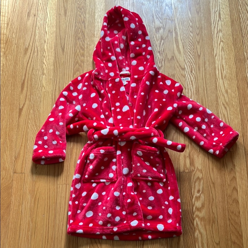 Plush Polka Dot Robe